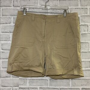 Denver Hayes women’s Vintage Beige rolled up Shorts, 10 x 10